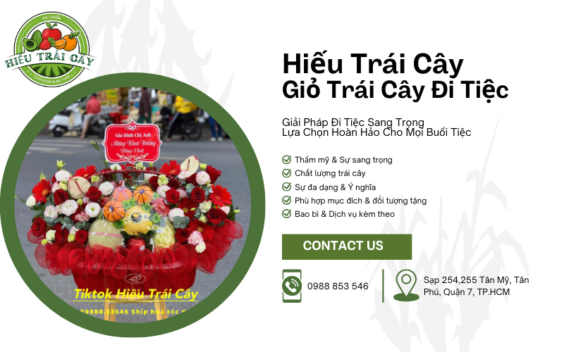 Trái Cây Đi Tiệc tại Hiếu trái cây – Xu Hướng Ẩm Thực Thanh Lịch, Tốt Cho Sức Khỏe Trong Mọi Sự Kiện